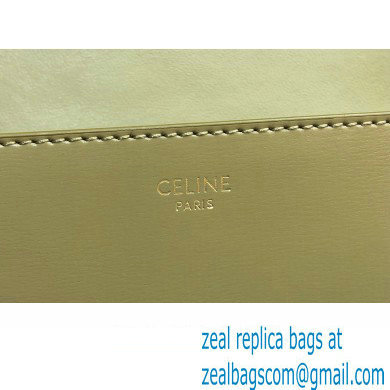 Celine CHAIN SHOULDER BAG triomphe in Shiny calfskin 197993 Olive Green - Click Image to Close