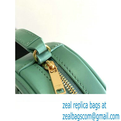 Celine CROSSBODY OVAL PURSE cuir triomphe in SMOOTH CALFSKIN 101703 Cyan - Click Image to Close