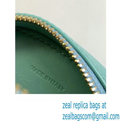 Celine CROSSBODY OVAL PURSE cuir triomphe in SMOOTH CALFSKIN 101703 Cyan