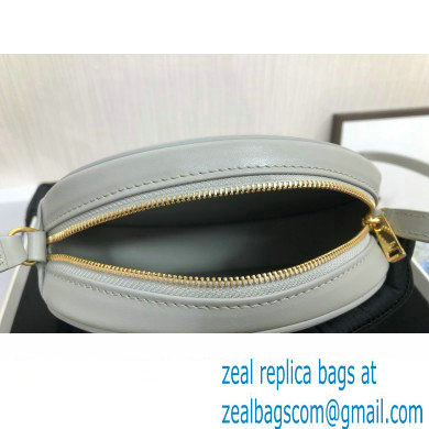 Celine CROSSBODY OVAL PURSE cuir triomphe in SMOOTH CALFSKIN 101703 Gray - Click Image to Close