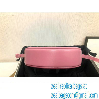 Celine CROSSBODY OVAL PURSE cuir triomphe in SMOOTH CALFSKIN 101703 Pink - Click Image to Close