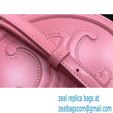 Celine CROSSBODY OVAL PURSE cuir triomphe in SMOOTH CALFSKIN 101703 Pink