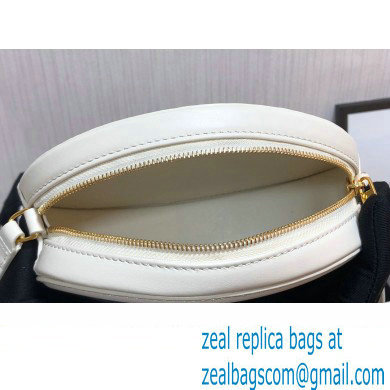 Celine CROSSBODY OVAL PURSE cuir triomphe in SMOOTH CALFSKIN 101703 White