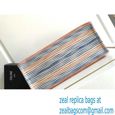 Celine Large Cabas Thais Bag In Striped Textile With Celine 196762 Multicolor 2023 - Click Image to Close