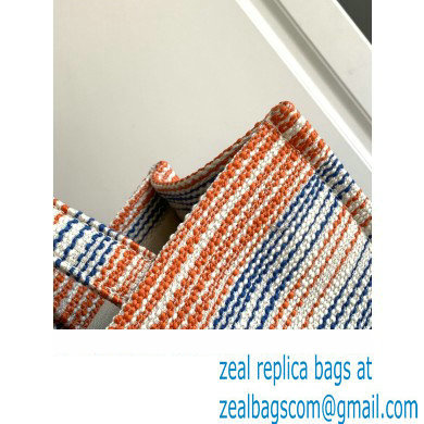 Celine Large Cabas Thais Bag In Striped Textile With Celine 196762 Multicolor 2023