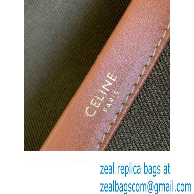 Celine Large Cabas Thais Bag in Gabardine with Triomphe bouclette 196762 2023