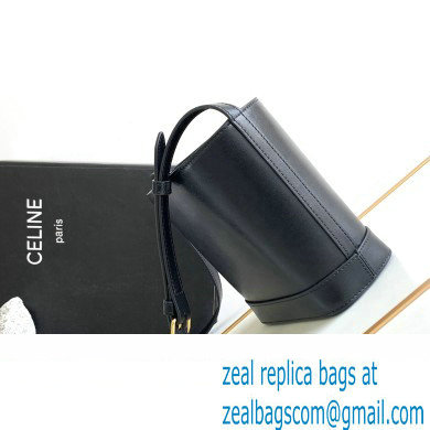 Celine MINI BUCKET CUIR TRIOMPHE Bag in SMOOTH CALFSKIN 10L433 Black