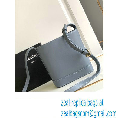 Celine MINI BUCKET CUIR TRIOMPHE Bag in SMOOTH CALFSKIN 10L433 Blue Grey - Click Image to Close