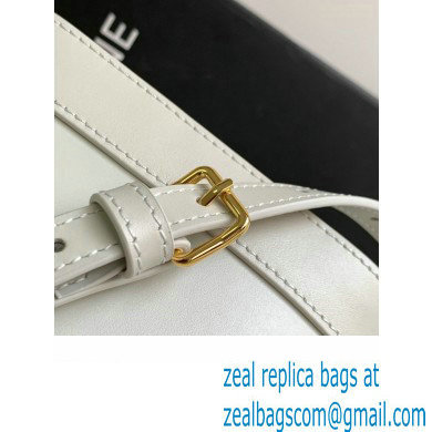 Celine MINI BUCKET CUIR TRIOMPHE Bag in SMOOTH CALFSKIN 10L433 Chalk