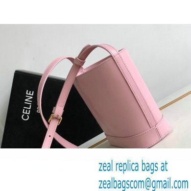 Celine MINI BUCKET CUIR TRIOMPHE Bag in SMOOTH CALFSKIN 10L433 Pink - Click Image to Close