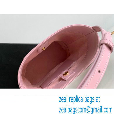 Celine MINI BUCKET CUIR TRIOMPHE Bag in SMOOTH CALFSKIN 10L433 Pink