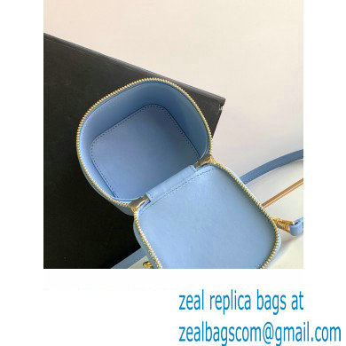 Celine MINI VANITY CASE CUIR TRIOMPHE Bag in SMOOTH CALFSKIN 10J763 Celeste - Click Image to Close