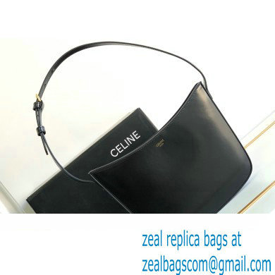 Celine Medium Celine Croque Bag in SHINY CALFSKIN 112273 Black