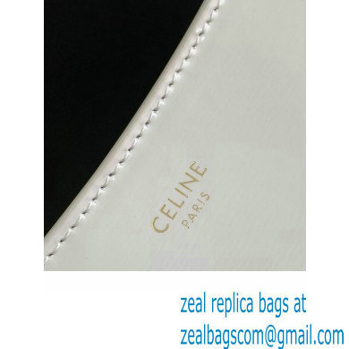 Celine Medium Celine Croque Bag in SHINY CALFSKIN 112273 White - Click Image to Close
