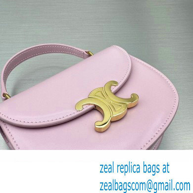 Celine Mini besace triomphe Bag in SHINY CALFSKIN Pink