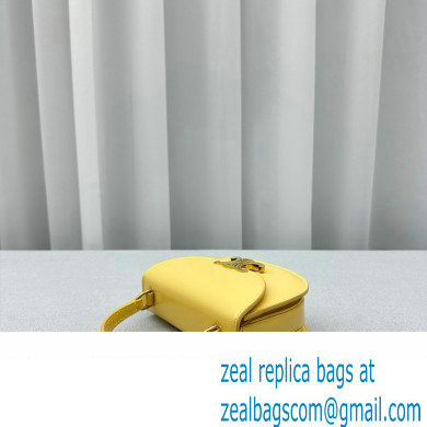 Celine Mini besace triomphe Bag in SHINY CALFSKIN Yellow