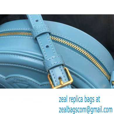 Celine OVAL BAG CUIR TRIOMPHE in SMOOTH CALFSKIN 198603 Blue