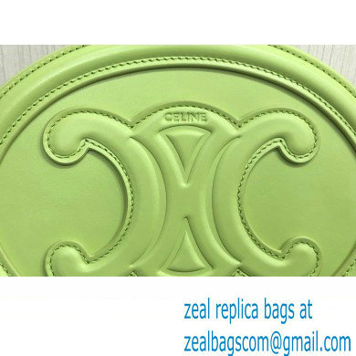 Celine OVAL BAG CUIR TRIOMPHE in SMOOTH CALFSKIN 198603 Light Green - Click Image to Close