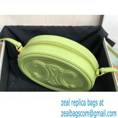 Celine OVAL BAG CUIR TRIOMPHE in SMOOTH CALFSKIN 198603 Light Green - Click Image to Close
