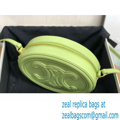 Celine OVAL BAG CUIR TRIOMPHE in SMOOTH CALFSKIN 198603 Light Green