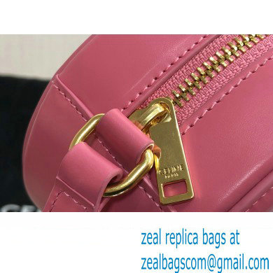 Celine OVAL BAG CUIR TRIOMPHE in SMOOTH CALFSKIN 198603 Pink - Click Image to Close