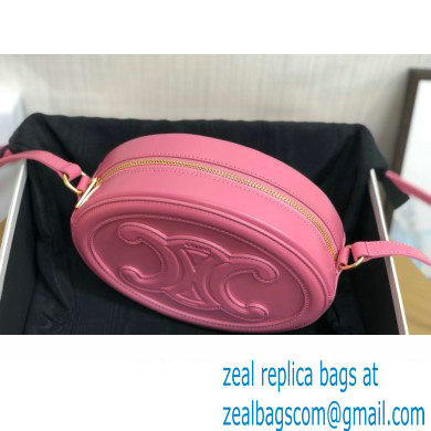 Celine OVAL BAG CUIR TRIOMPHE in SMOOTH CALFSKIN 198603 Pink