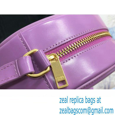 Celine OVAL BAG CUIR TRIOMPHE in SMOOTH CALFSKIN 198603 Purple