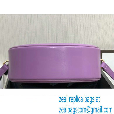 Celine OVAL BAG CUIR TRIOMPHE in SMOOTH CALFSKIN 198603 Purple