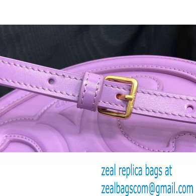 Celine OVAL BAG CUIR TRIOMPHE in SMOOTH CALFSKIN 198603 Purple