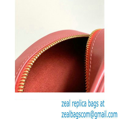 Celine OVAL BAG CUIR TRIOMPHE in SMOOTH CALFSKIN 198603 Rouge Red