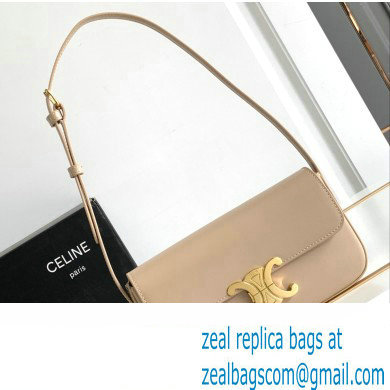 Celine SHOULDER BAG triomphe in Shiny calfskin 194143 PAMPA