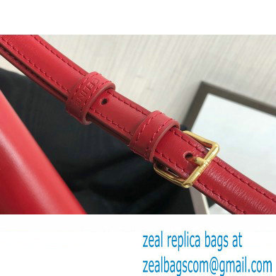 Celine SHOULDER BAG triomphe in Shiny calfskin 194143 Red