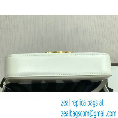 Celine SHOULDER BAG triomphe in Shiny calfskin 194143 White - Click Image to Close