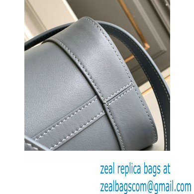 Celine SMALL BUCKET CUIR TRIOMPHE Bag in SMOOTH CALFSKIN 198243 Blue Grey - Click Image to Close