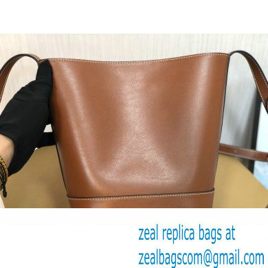 Celine SMALL BUCKET CUIR TRIOMPHE Bag in SMOOTH CALFSKIN 198243 Brown - Click Image to Close