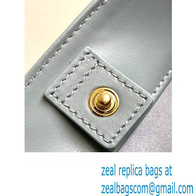 Celine SMALL BUCKET CUIR TRIOMPHE Bag in SMOOTH CALFSKIN 198243 California Blue