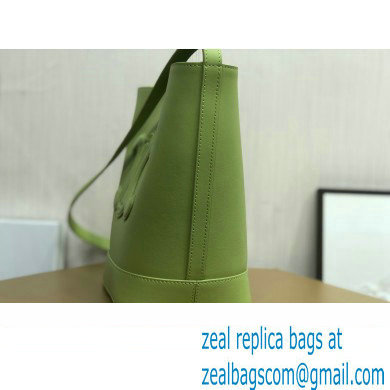 Celine SMALL BUCKET CUIR TRIOMPHE Bag in SMOOTH CALFSKIN 198243 Green