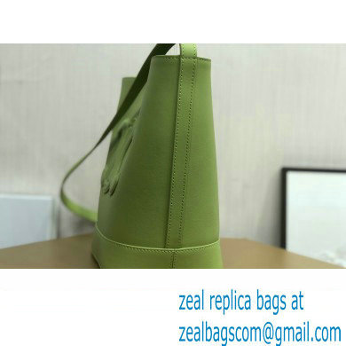 Celine SMALL BUCKET CUIR TRIOMPHE Bag in SMOOTH CALFSKIN 198243 Green - Click Image to Close