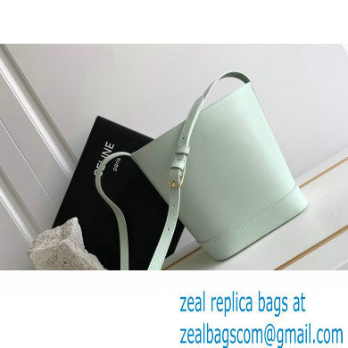 Celine SMALL BUCKET CUIR TRIOMPHE Bag in SMOOTH CALFSKIN 198243 Jade - Click Image to Close