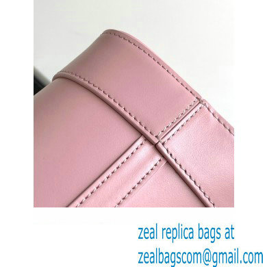 Celine SMALL BUCKET CUIR TRIOMPHE Bag in SMOOTH CALFSKIN 198243 Pink - Click Image to Close