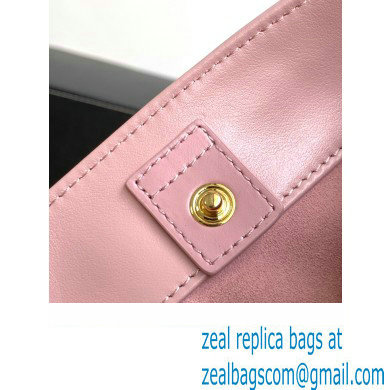 Celine SMALL BUCKET CUIR TRIOMPHE Bag in SMOOTH CALFSKIN 198243 Pink