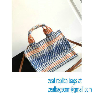 Celine Small Cabas Thais Bag In Striped Textile With Celine 199162 Multicolor 2023