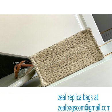 Celine Small Cabas Thais Bag In Textile With Celine All-Over Print 199162 2023 - Click Image to Close