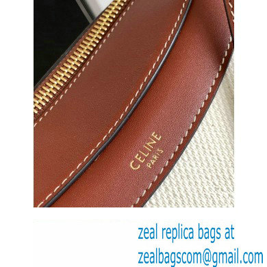 Celine besace noeuds francais Bag in TEXTILE AND CALFSKIN Natural / Tan 198008 - Click Image to Close
