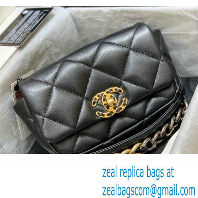 Chanel 19 Leather belt Bag AS1163 Black (original quality)