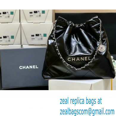 Chanel 22 Medium Handbag AS3261 Black/SILVER in Shiny Calfskin( Original Quality ) 2022