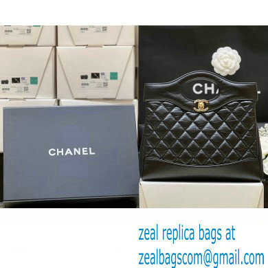 Chanel 31 Mini Shopping Bag in Calfskin AS4133 black 2023(ORIGINAL QUALITY)