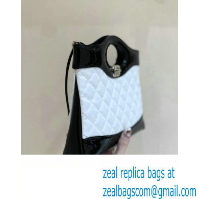 Chanel 31 Mini Shopping Bag in Calfskin AS4133 white/black 2023(ORIGINAL QUALITY)