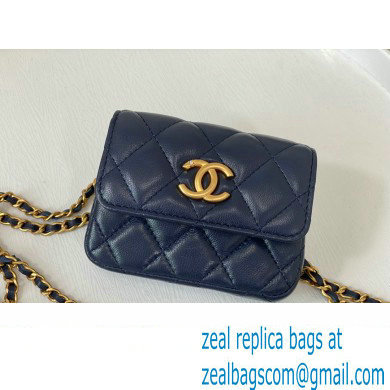 Chanel Belt Bag in Lambskin AP3427 navy 2023