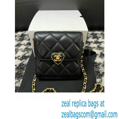 Chanel Clutch with Chain in Lambskin AP3291 black 2023